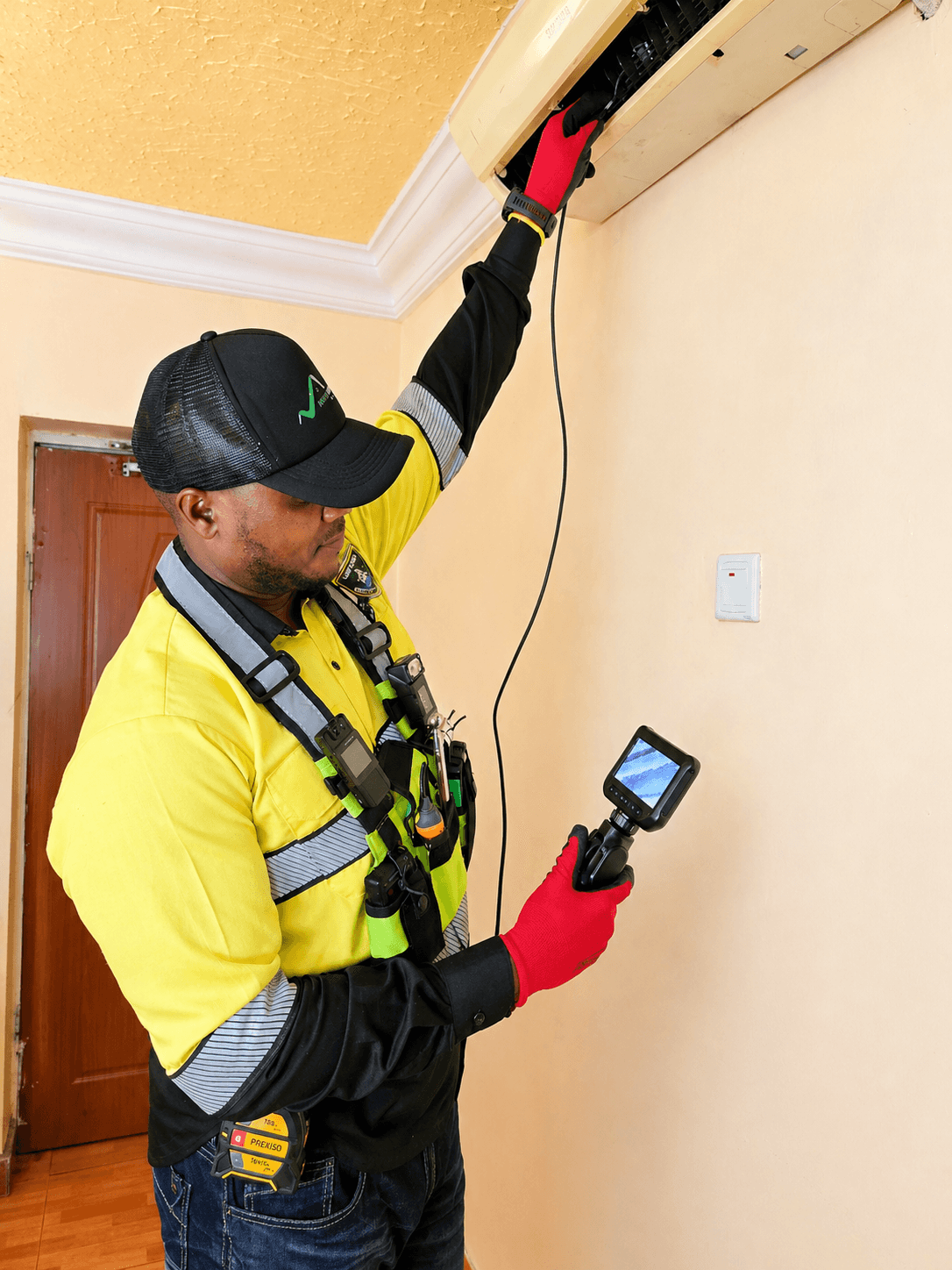 Property inspection in progress